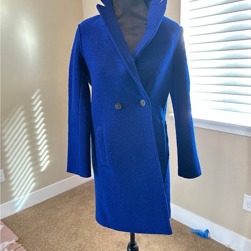 J. Crew Royal Blue Trench Coat